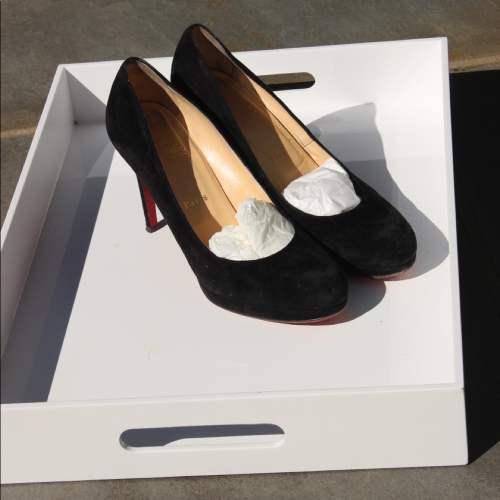 Christian Louboutin Black Hidden Platform Pumps
